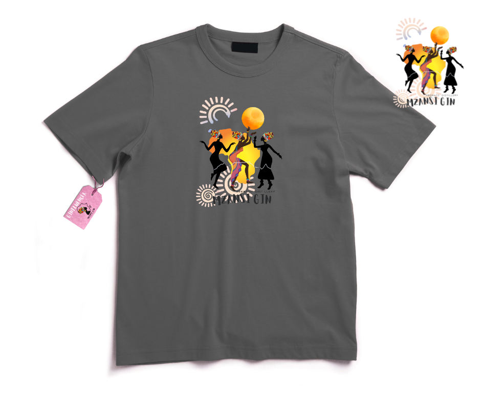 Mzansi Gin Apparel T-Shirt, Dark Grey